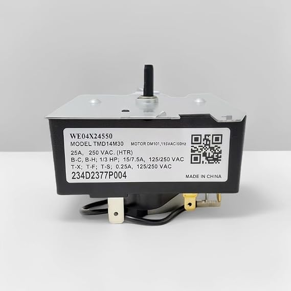 乾燥機タイマー 234D2377P004 GE&Hotpointの交換用 | WE04X24550 & 複数のモデルに対応 | 1年保証