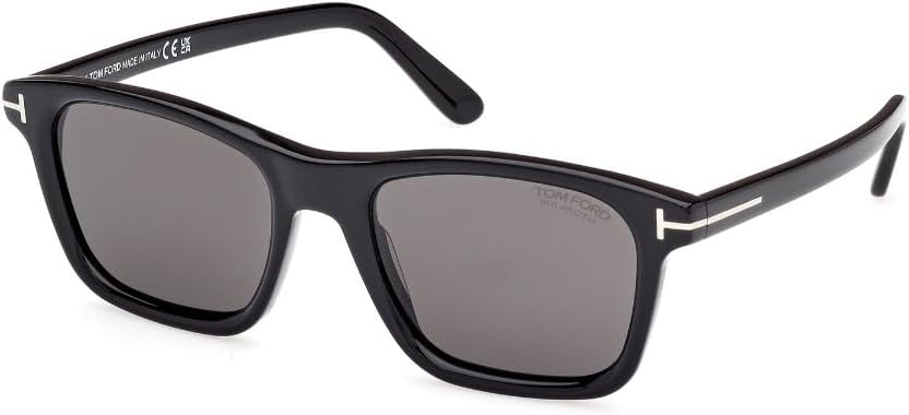 Tom Ford Barron Polarized Smoke Square Men's Sunglasses FT1179 01D 54
