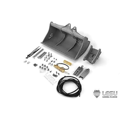 LESU Metal Tiltable Bucket for 114 Aoue Et35 RC Hydraulic Excavator B0006 Model Unassembled Kits