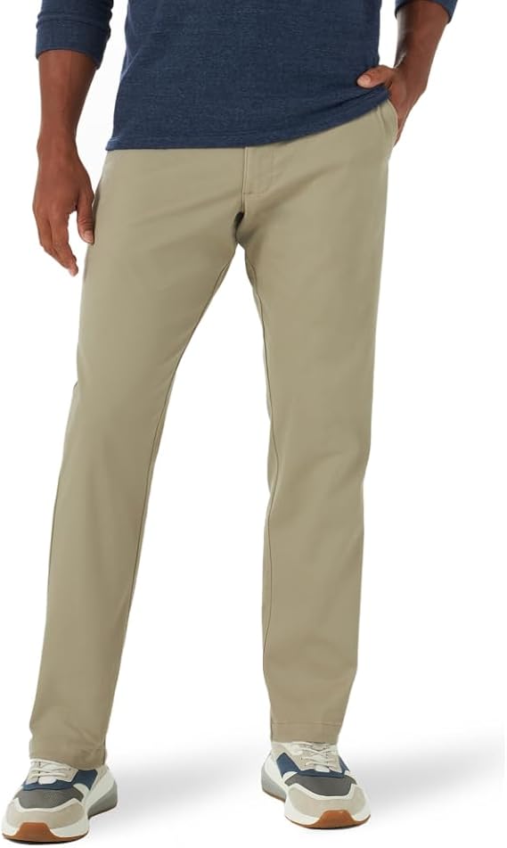 Lee Men's Extreme Motion Flat Front Relaxed Taper Pant