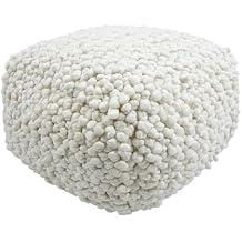 Tov Furniture Cathy Cream Woven Pouf