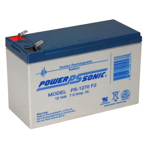 Power Sonic 12V, 7Ah, AGM, F2 Terminal, Replacement Battery Compatible with GS Portalac PX12072, DG126