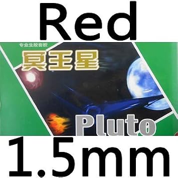 Milky Way Pluto Medium Pips Out Table Tennis Rubber Sheet (red 1.5mm)