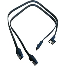 2'li SATA III Kablo 40cm, 6 Gbits, 90° Açılı, 1 Düz ve 1 90 Derece Açılı, Orjinal, Asus