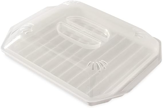 Nordic Ware Bacon Rack with Lid, 10.25x8x2 Inches