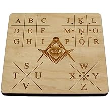 Masonic Cipher Key Escape Room Prop