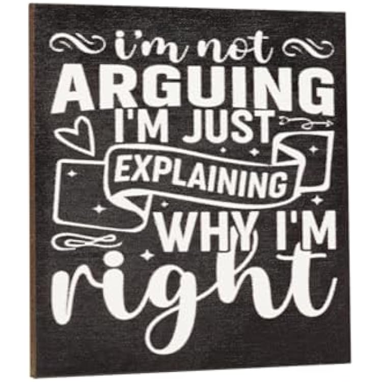 JennyGems Im Not Arguing Im Explaining Why Im Right Funny Fridge Magnets, Locker Decorations, 3 x 3 Inches, Refrigerator Magnets, Made in USA