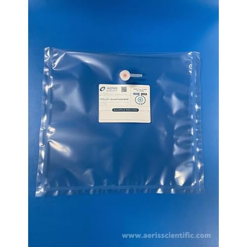 Tedlar 3L - Air Sampling - Gas Sampling - 2 Way Valve wSeptum - 10 Pack