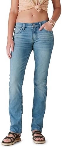 Lucky Brand Womens Mid Rise Sweet Straight Jeans