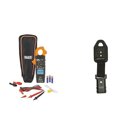 Klein Tools CL445 HVAC Clamp Meter and Klein Tools 69417 Rare-Earth Magnetic Hanger