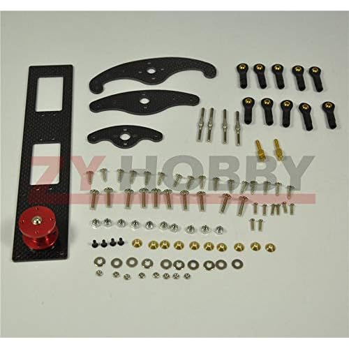 ZYHOBBY Carbon Fiber Vertical Rudder MountRudder Tray Set for 50-150CC Airplane