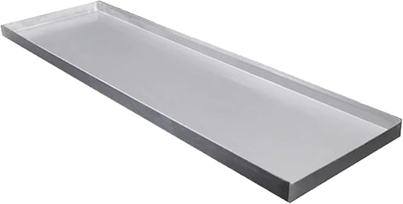 Stainless Steel Drip Pan, Leak-proof Oil Drain Pan, Plant Saucer, Plant Trays for Pots, for Indoor and Outdoor, Multiple Sizes No Holes(81x18x2cm/31.9x7x0.8in)