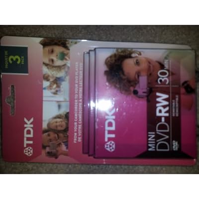 TDK 4X DVD-RW 8CM 1.4 GB DVD-RW 3 Pack in Jewel Case