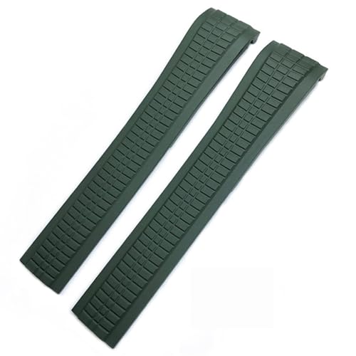 For Patek Aquanaut Philippe Strap 5164A 5167A Black Blue Soft Rubber Curved End Bracelets 21mm Watchbands