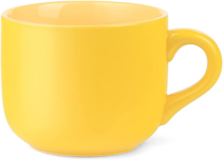650ML/22OZ Large Ceramic Coffee Mug, Big Tea Cup for Office and Home, Dishwasher and Microwave Safe (Dark Green)