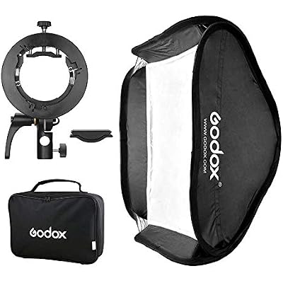 Godox 31x31inch 80x80cm Foldable Softbox Diffuser with S-Type Bracket for V1, AD200Pro, AD400Pro, TT350, V860II Series