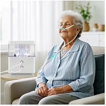 Hydrogen Inhalation Machine with SPEPEM, 450mlmin Dual Outlet Browns Gas, Adjustable Flow, 99.99% High Purity H2 Inhaler, Hydrogen-Rich Water Generator