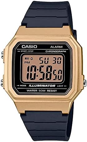Casio W217H Series | Mens Digital Watch | 50M WR | 1/100 Second Stopwatch | LED Backlight | Countdown Timer | 100 SEC Chronograph | Daily Alarm | Hourly Time Signal | 7 Year Battery