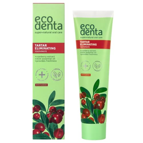 Ecodenta Natural 2 in 1 Toothpaste Anti Tartar Cranberry 100 ml