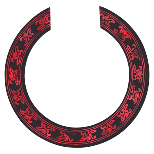 Guitar Decals Stickers Guitars Sound Hole Ring Guitar Soundhole Decal Decals for Acoustic Guitar Pvc Inlay Sticker Wooden Guitar Rosette Pvc Sound Hole Sticker for Ukulele
