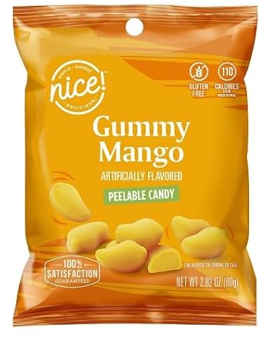 Tiktok Viral Candy! NICE! Peelable Gummy Candy Pack of 3, includes 1 Peelable Mango Gummies, 1 Pineapple Burst Gummies & 1 Peelable Banana Gummies