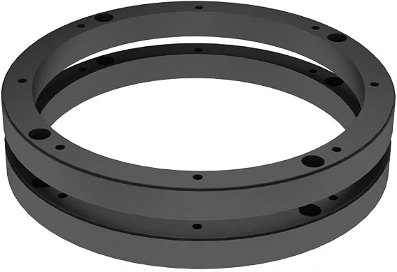 Stackable Speaker Spacers 6-1/2" Extender Extending Rings 1/2" Depth Up (Pair)