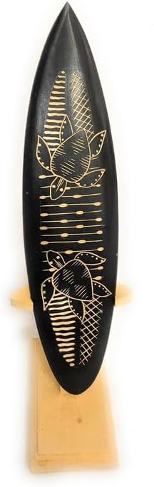 Tikimaster Surfboard On Stand w/Swimming Turtles 10" - Trophy | #sur15b25