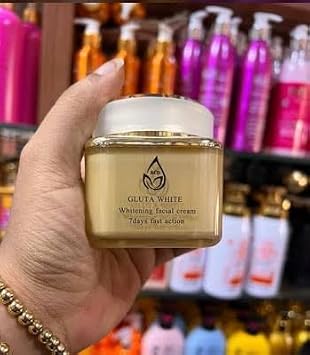 Gluta White Whitening Facial Cream 50g, 7 Days Fast Action Formula, Premium Skincare Treatment
