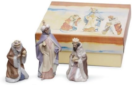 Lladro Porcelain Figurine Three Wise Men Set