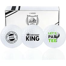 80th Birthday Gifts for Men Golfer, Balls Set for Him, Husband, Perfect for Dad, Grandpa, Golf Lovers for Father's Day Birthday Christmas