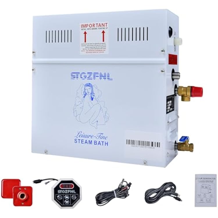 220V Steam Shower Generator, 9KW Steam Shower Kit with Digital Control, Steam Generator for Sauna, Home Steam Bath Machine, Spa Generator for Bathroom, Steam Sauna for Heating 8.5 m3 300 ft3