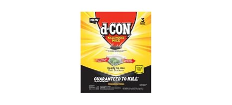 d-Con Corner Fit Mouse Bait Station, Disposable 0.5 Oz, 3 Pack