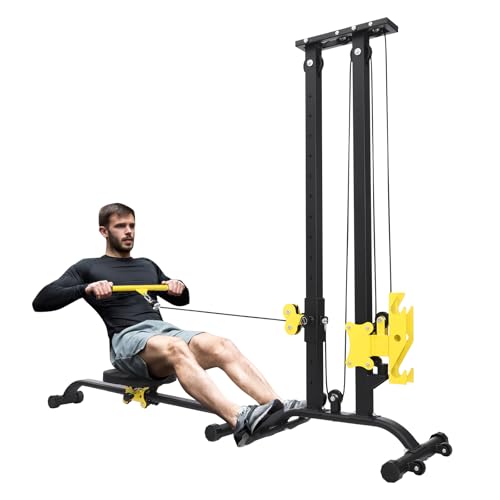 Multifunctional Fitness Rack, Rowing Machine, Heavy Duty Strength Training Fitness Equipment, Home Gym Multi-Function Strength Training Fitness Equipment