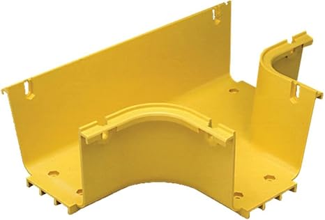 CommScope FGS-MHRT-A FiberGuide 4"x4" (102 mm x 102 mm) Horizontal T System, Yellow, Designed and Manufactured to Ensure Total Off-frame Fiber Cable Protection