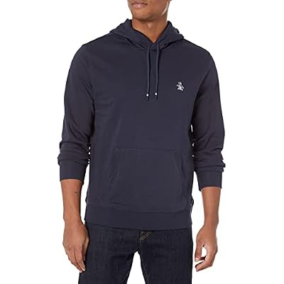 Original Penguin Mens Sticker Pete Long Sleeve Pullover Hoodie Shirt