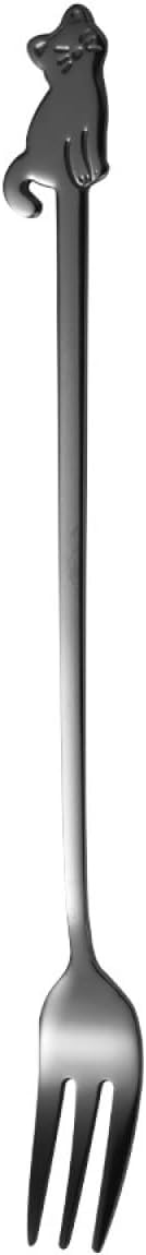 Stainless steel spoon, coffee spoon, cat spoon, dessert spoon, fruit fork, small spoon with hand