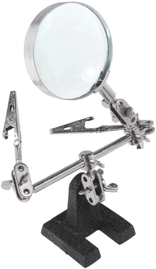 SANEC® Card Holder with Magnifying Glass - Soldering Iron Stand