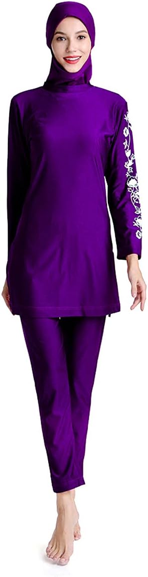 SARBUTER Women Muslim Swimsuit for Full Cover Modest Swimwear Long Sleeve Hijab Burkini