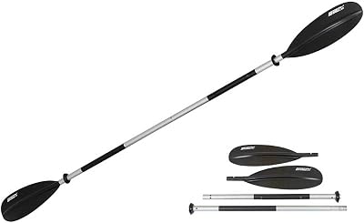 710 4 Part Aluminum Shaft Paddle with Asymmetrical Blades by Sea Eagle Boats