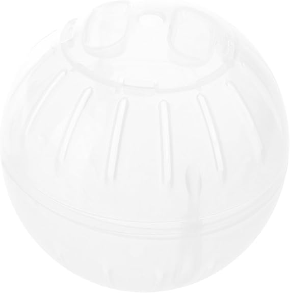 1Pc Silent Exercise Ball Plastic Spinner Hamster Running for Sugar Gliders Mice Gerbils Small Animal Exercise Wheels Multiple Colors Hamster Exercise Ball,Animal Health Supplie(White)