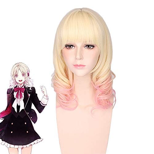 Diabolik Lovers Komori Yui Cosplay Wig Heat Resistant Synthetic Wigs for Halloween Costume Party Role PlayWig Cap