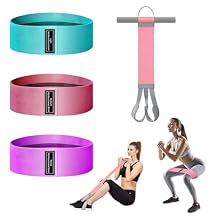 Durable Pedal Resistance Band with Handles, 3 Tension Levels Hip Bands Set, Upgraded Anti-Snap Foot Pull Exercise Band for Home Workout, Strength Training, Yoga Rehabilitation & Physical Therapy