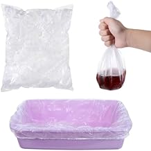 50 PCS Disposable Plastic Cage Liners, Small Animals Leak Proof Toilet Film Litter Pan Bags Film Litter Box Liner for Rabbits, Guinea Pigs, Chinchillas, Hedgehogs, Birds