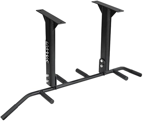 Valor Fitness Six-Grip Pull Up Bar Wall or Ceiling Mounted Chin-Up Bar for Strength Training & Muscle Building Home Gym Workout Equipment