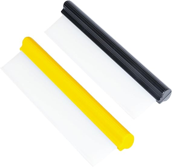 2 Pack Car Squeegee, 12" Silicone T-Bar Water Blade for Drying