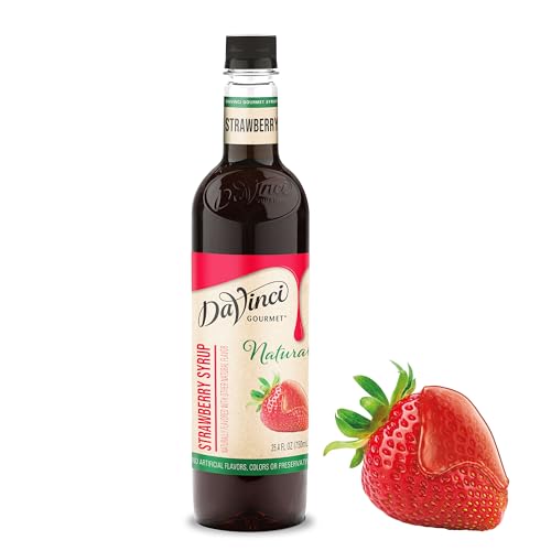 DaVinci Gourmet Naturals Strawberry Syrup, 25.4 Fluid Ounces Pack of 1