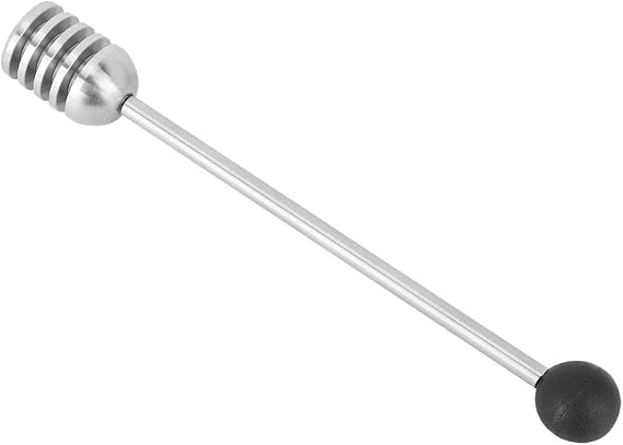 304 Stainless Steel Honey Mixing Stirrer, 6.3in Honey Dipper Sticks for Tea, Honey Spoon for Syrup, Molasses, Chocolate, 6.3in Honey Dipper (Black)