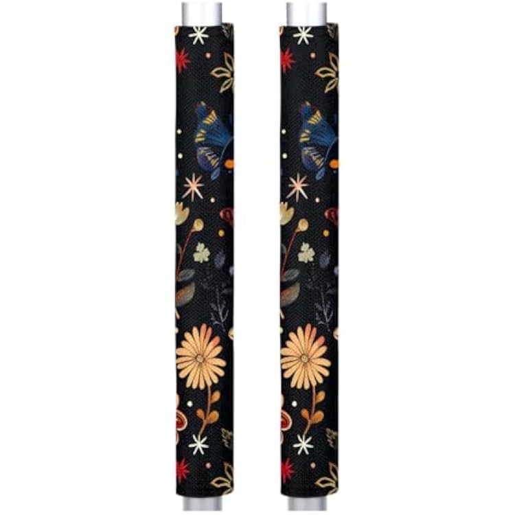 Hexteria Christmas Refrigerator Door Handle Cover, 2 Packs Kitchen Appliance Handle Covers, Indoor Christmas Decorations for Home Refrigerator, Microwave Oven