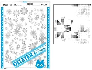 Deleter Screen Tone Jr JR-507 [ Flower Pattern ] [Sheet Size 182x253mm (7.16"x9.96")] for Comic Manga Illustration