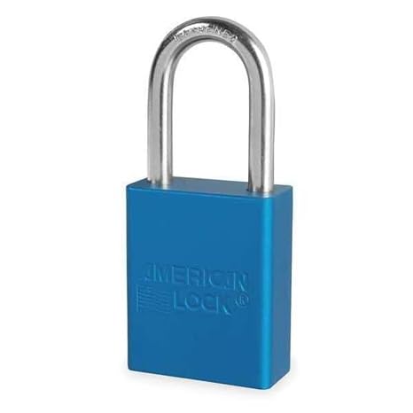 American Lock A1106BLU Padlock, Aluminum, Blue